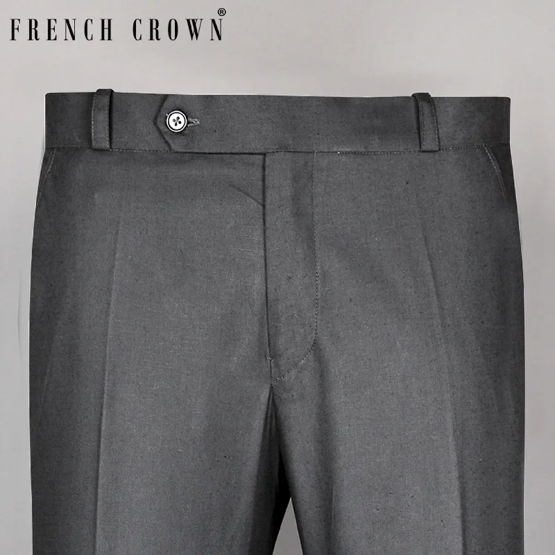 Now or Never Anchor Grey Linen Havana Performance Pant