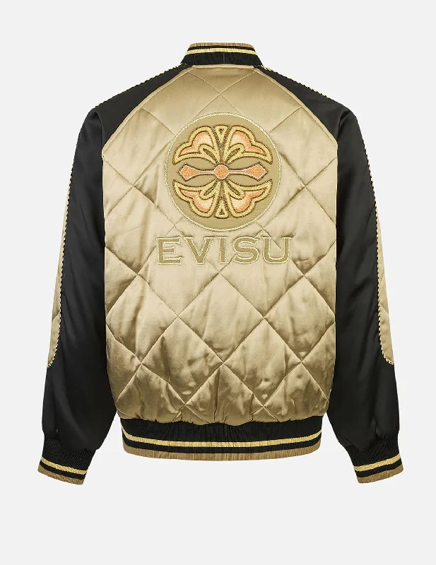 Today’s Special Kamon Beading Embroidery　Relax Fit Padded Souvenir Jacket