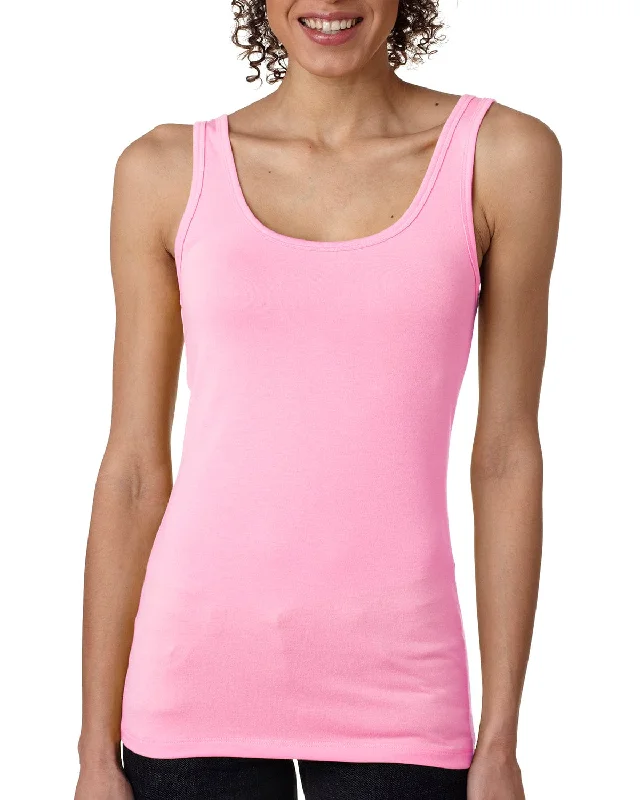 Unmissable Offer Next Level Ladies Jersey Tank Top | Neon Hthr Pink