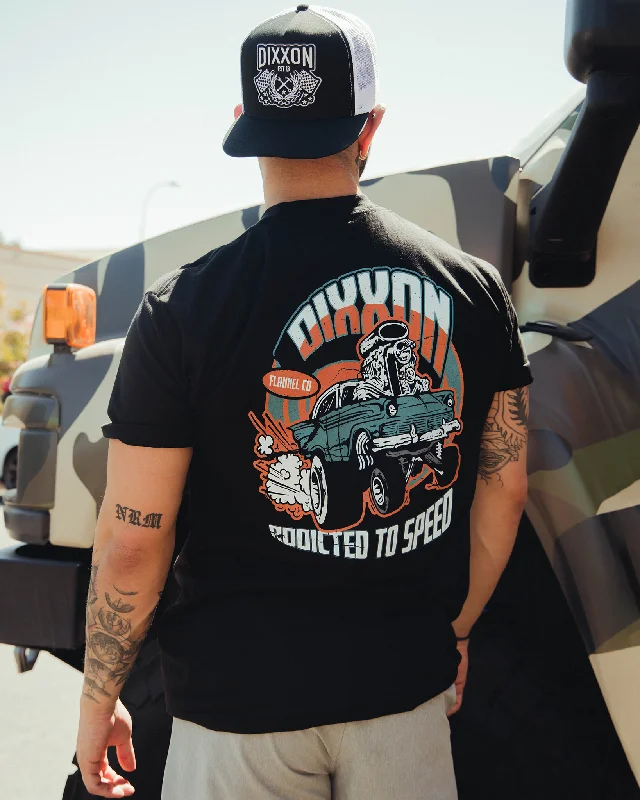 Hurry In Addicted to Speed T-Shirt - Black