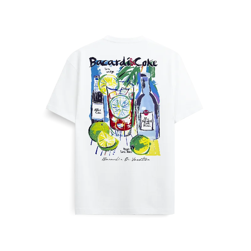 Amazing Deals BACARDÍ x On Vacation - BACARDÍ & Coke T-Shirt - White