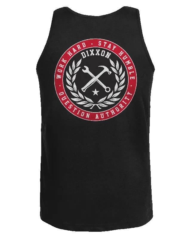Crazy Savings Branded Tank - Black & Red