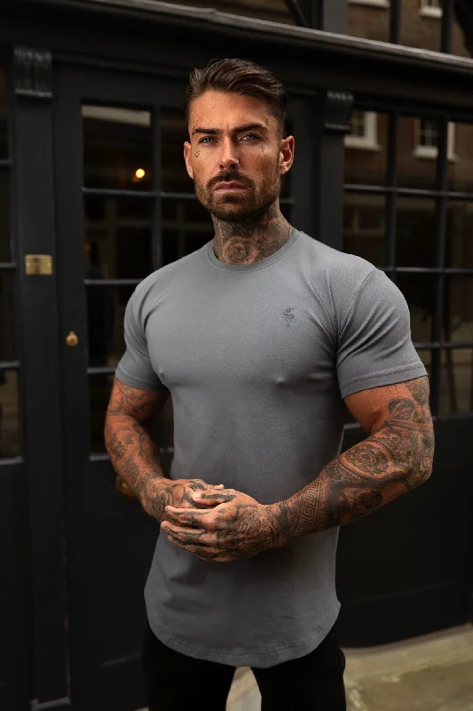 Weekend Offers That Amaze Father Sons Classic Charcoal Tonal Curved Hem Crew T Shirt - FSH993 Weekend Offers That Amaze Father Sons Classic Charcoal Tonal Curved Hem Crew T Shirt - FSH993