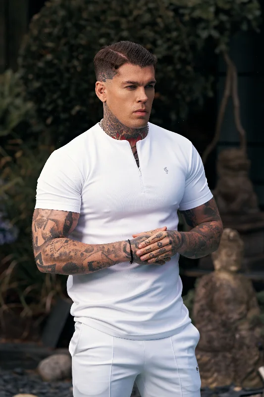 Deal Alert Father Sons Scuba White / Silver Crew T Shirt With Zip Detail Short Sleeve - FSH1035 Deal Alert Father Sons Scuba White / Silver Crew T Shirt With Zip Detail Short Sleeve - FSH1035
