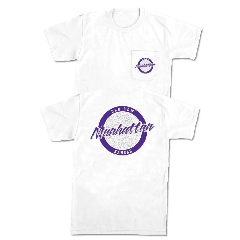 Unmissable Sale Manhattan, Kansas Circle Logo Pocket Tee