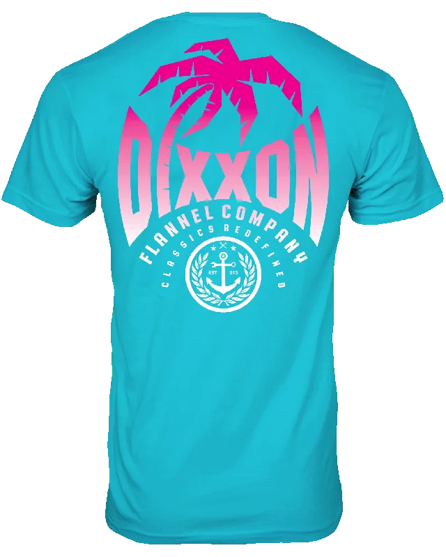Flash Deals Neon Palm T-Shirt - Aqua