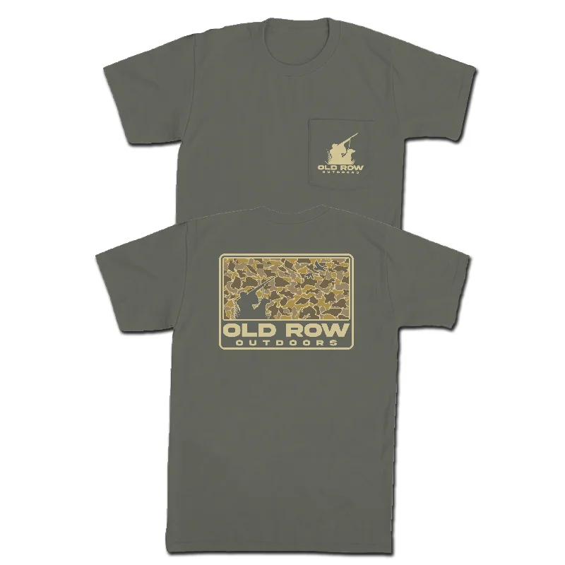 Last Chance Old Row Outdoors 80s Camo Pocket Tee