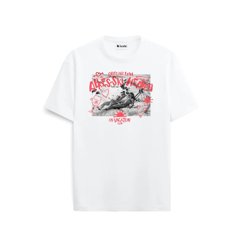 Limited Time Offer Pink Après Ski Heaven T-Shirt - White
