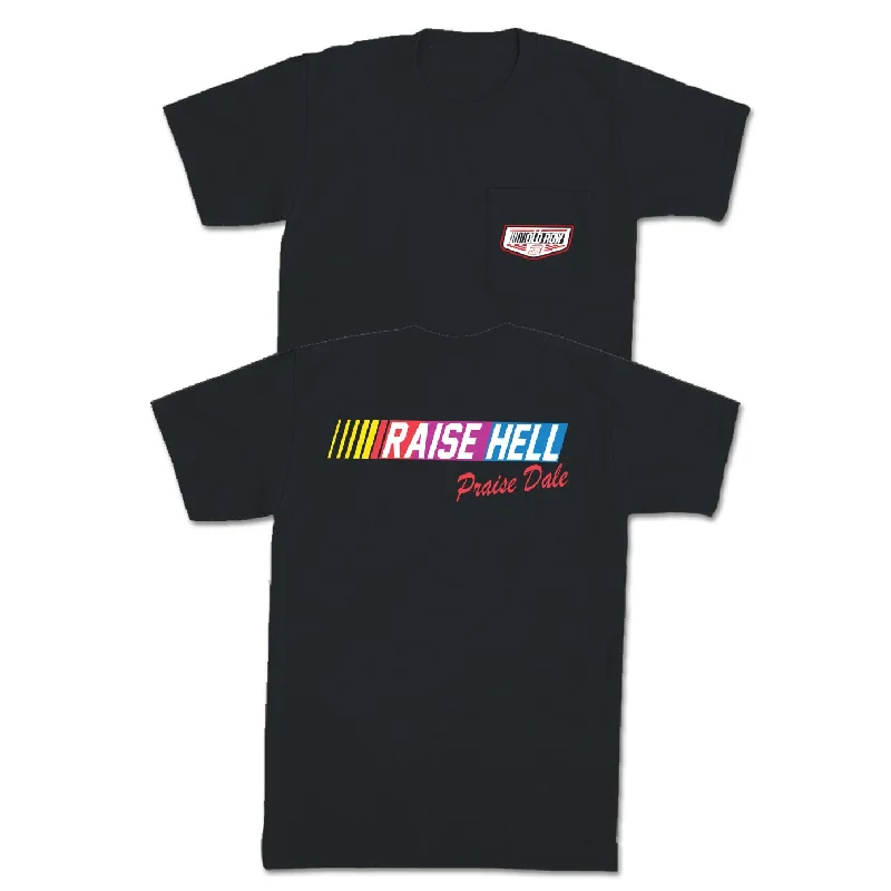 Price Drop Raise Hell Praise Dale Pocket Tee