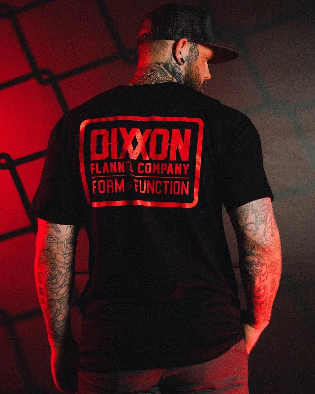 Low Cost Red Classic Logo T-Shirt - Black