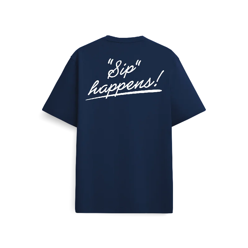 Limited Edition Sip Happens T-Shirt - Navy