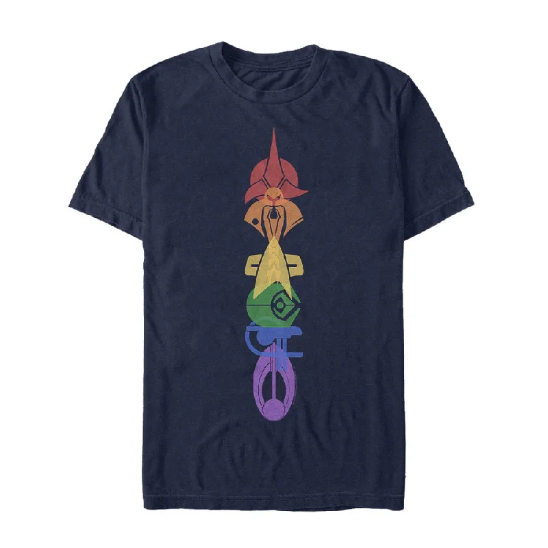 Don't Miss Star Trek: Deep Space Nine United Rainbow Symbol Stack Graphic T-Shirt
