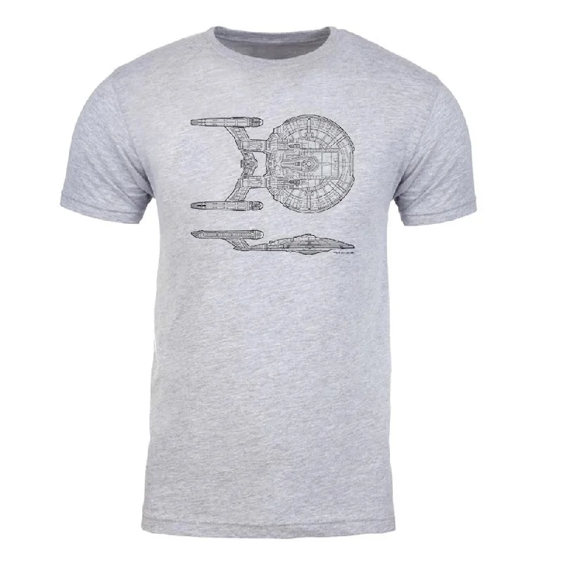 Weekend Bargains to Cherish Star Trek: Enterprise NX-01 Schematic Adult Short Sleeve T-Shirt Weekend Bargains to Cherish Star Trek: Enterprise NX-01 Schematic Adult Short Sleeve T-Shirt