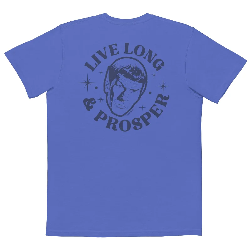 Savings Event Star Trek Live Long And Prosper Comfort Colors Pocket T-Shirt