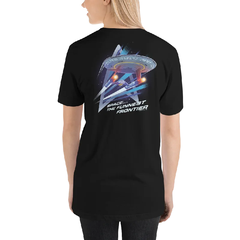 Special Price Star Trek: Lower Decks Space The Funnest Frontier Black Unisex Premium T-Shirt