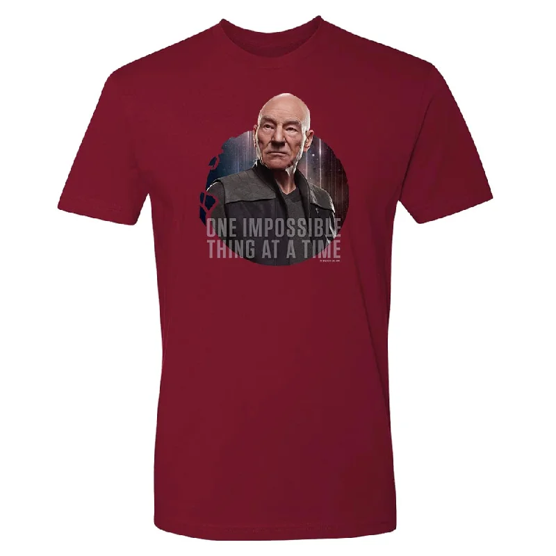 Value Deals Star Trek: Picard One Impossible Thing At A Time Adult Short Sleeve T-Shirt