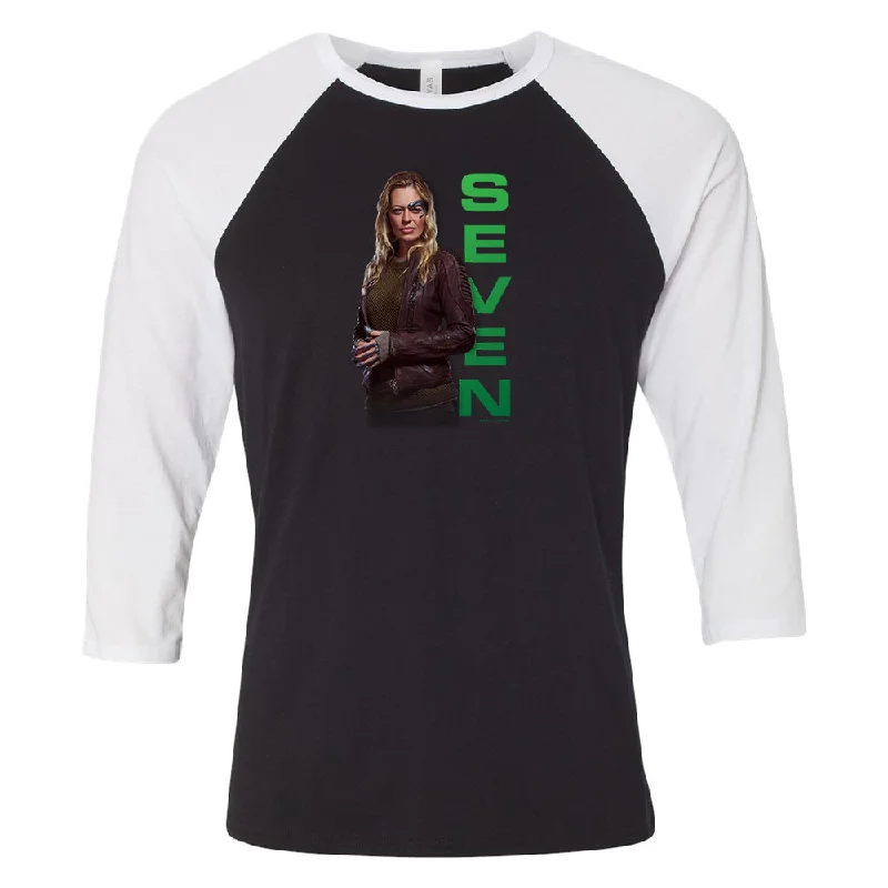 Weekend Deals That Please Star Trek: Picard Seven of Nine 3/4 Sleeve Baseball Raglan T-Shirt Weekend Deals That Please Star Trek: Picard Seven of Nine 3/4 Sleeve Baseball Raglan T-Shirt