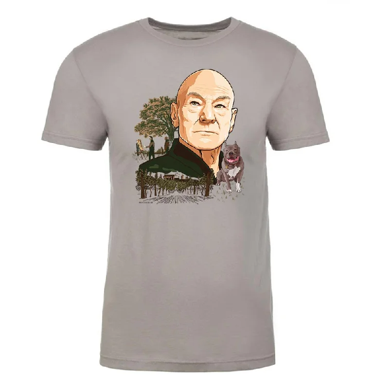 Weekend Deals You Can't Resist Star Trek: Picard Vineyard Portrait Adult Short Sleeve T-Shirt