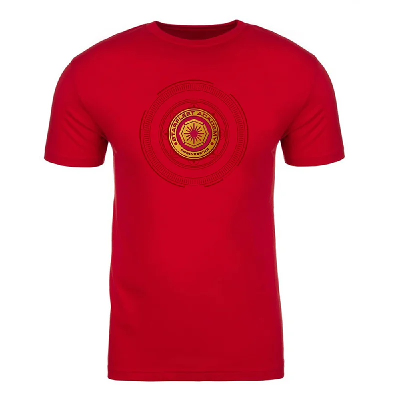 Bargain Alert Star Trek Starfleet Academy Engineering Badge Adult Short Sleeve T-Shirt Bargain Alert Star Trek Starfleet Academy Engineering Badge Adult Short Sleeve T-Shirt