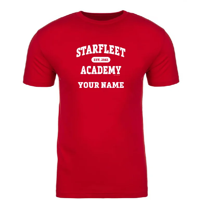 Big Savings Star Trek Starfleet Academy EST. 2161 Personalized Adult Short Sleeve T-Shirt