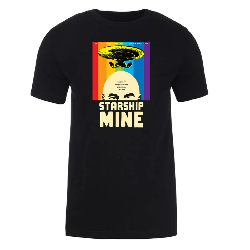 Weekend Deals to Make You Happy Star Trek: The Next Generation Juan Ortiz Starship Mine Adult Short Sleeve T-Shirt Weekend Deals to Make You Happy Star Trek: The Next Generation Juan Ortiz Starship Mine Adult Short Sleeve T-Shirt