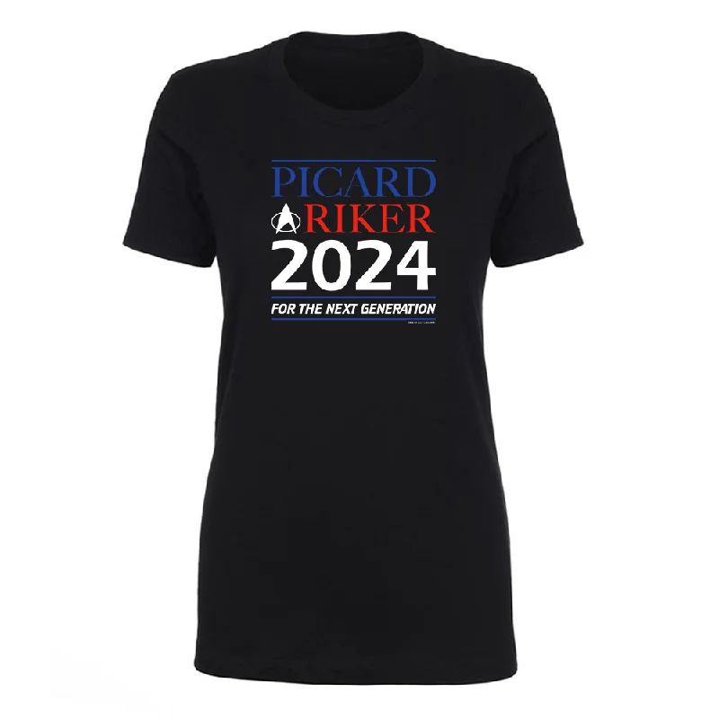 Shop and Save Star Trek: The Next Generation Picard & Riker 2024 Women's Short Sleeve T-Shirt