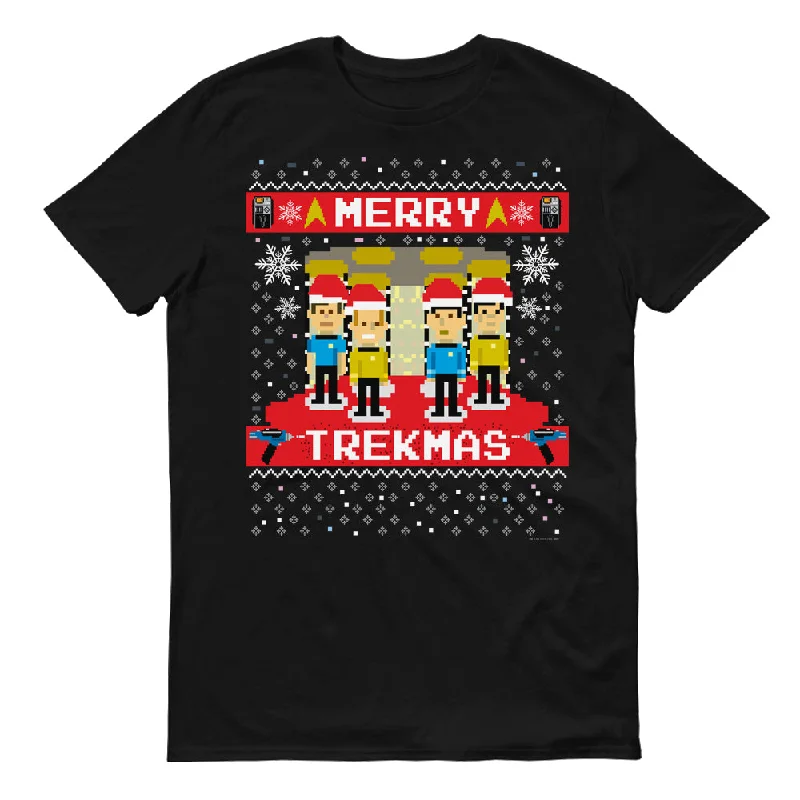 Weekend Discounts to Savor Star Trek: The Original Series Merry Trekmas Adult Short Sleeve T-Shirt Weekend Discounts to Savor Star Trek: The Original Series Merry Trekmas Adult Short Sleeve T-Shirt