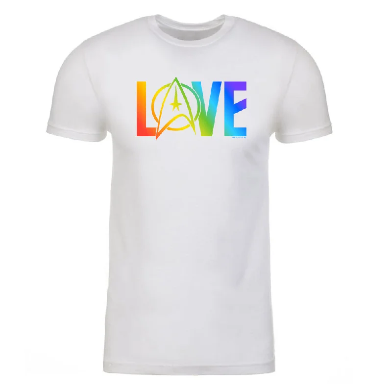 Clearance Items Star Trek: The Original Series Pride Love Adult Short Sleeve T-Shirt Clearance Items Star Trek: The Original Series Pride Love Adult Short Sleeve T-Shirt
