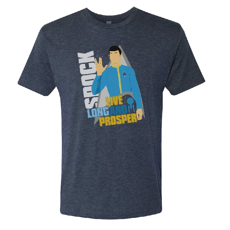 Value Pack Star Trek: The Original Series Spock Live Long and Prosper Men's Tri-Blend T-Shirt