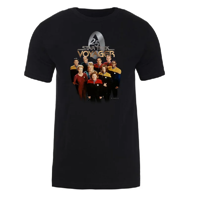Huge Savings Star Trek: Voyager 25 Gold Crew 2 Adult Short Sleeve T-Shirt