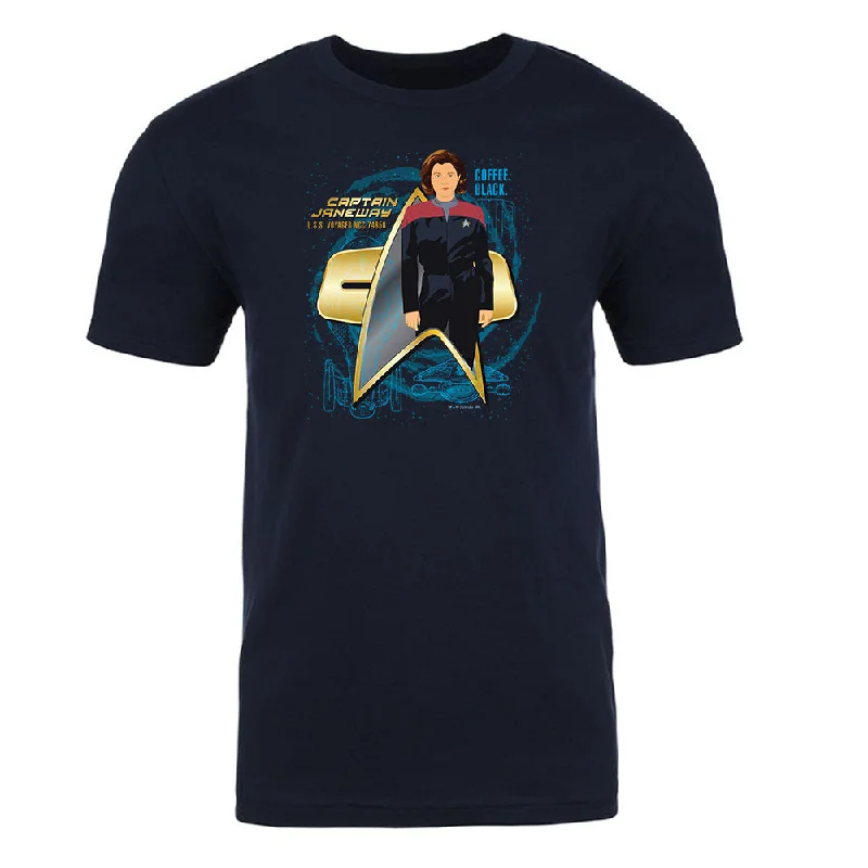 Savings Event Star Trek: Voyager Captain Janeway Adult Short Sleeve T-Shirt