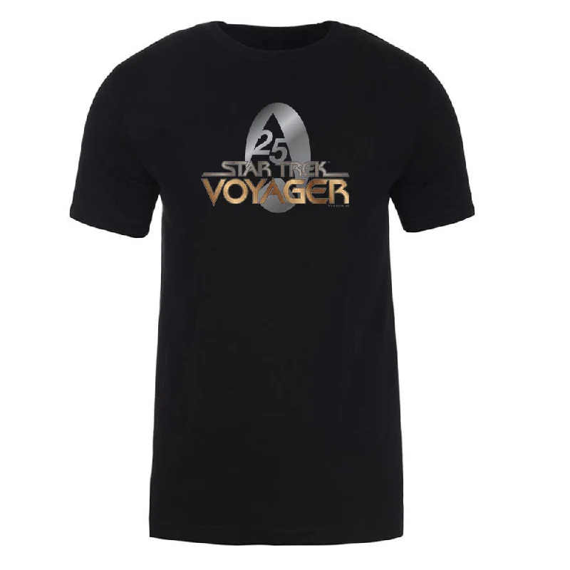 Weekend Discounts Worth Grabbing Star Trek: Voyager Gold 25 Logo Adult Short Sleeve T-Shirt Weekend Discounts Worth Grabbing Star Trek: Voyager Gold 25 Logo Adult Short Sleeve T-Shirt
