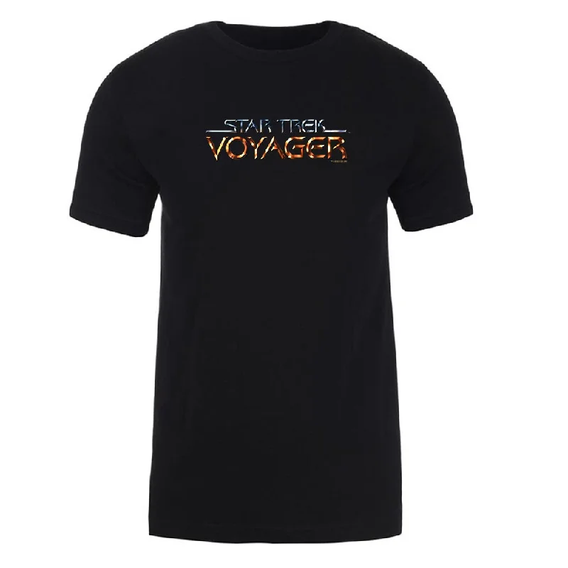 Special Savings Star Trek: Voyager Logo Adult Short Sleeve T-Shirt