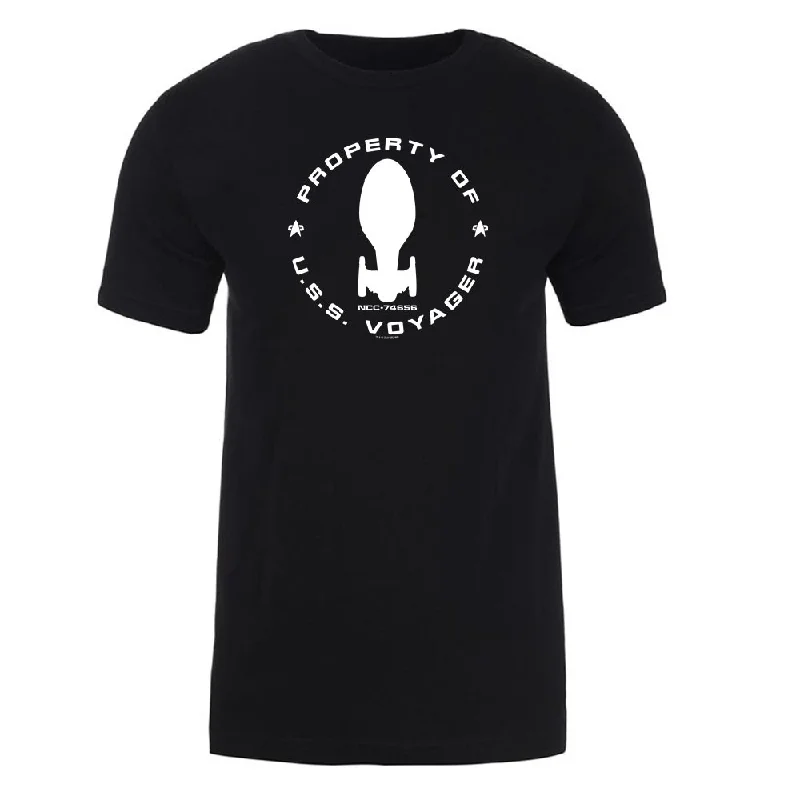 Grand Opening Sale Star Trek: Voyager Property Of U.S.S. Voyager Adult Short Sleeve T-Shirt Grand Opening Sale Star Trek: Voyager Property Of U.S.S. Voyager Adult Short Sleeve T-Shirt
