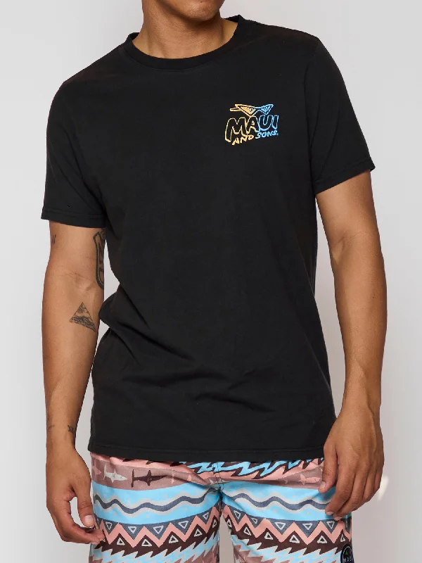 Shop and Save Sun & Surf T-Shirt in Black