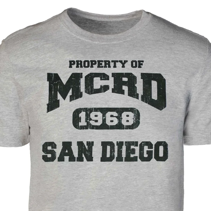 Act Now Personalized USMC Property of MCRD 1968 T-Shirt