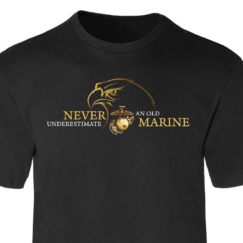 Best Seller USMC 'Never Underestimate an Old Marine' T-shirt