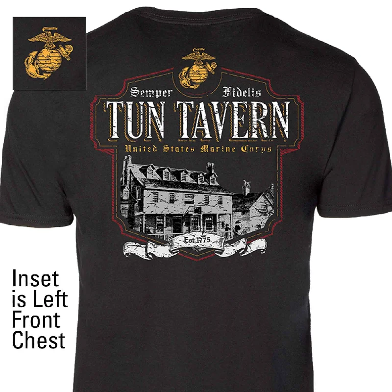 Holiday Sale Semper Fidelis Tun Tavern Back With Left Chest T-shirt