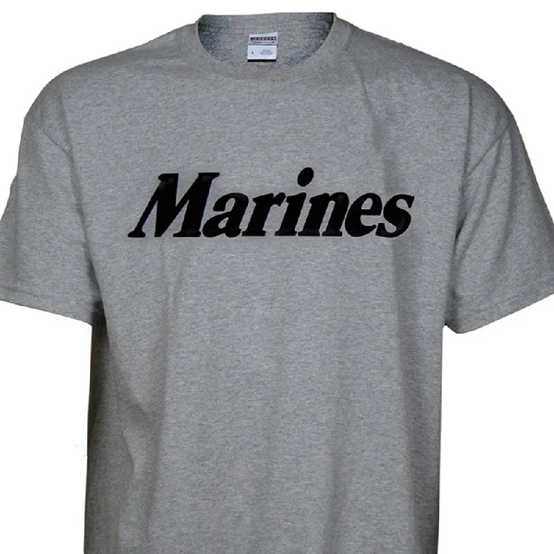 Exclusive Savings U.S. Marines Classic Gray T-shirt Screen Printed