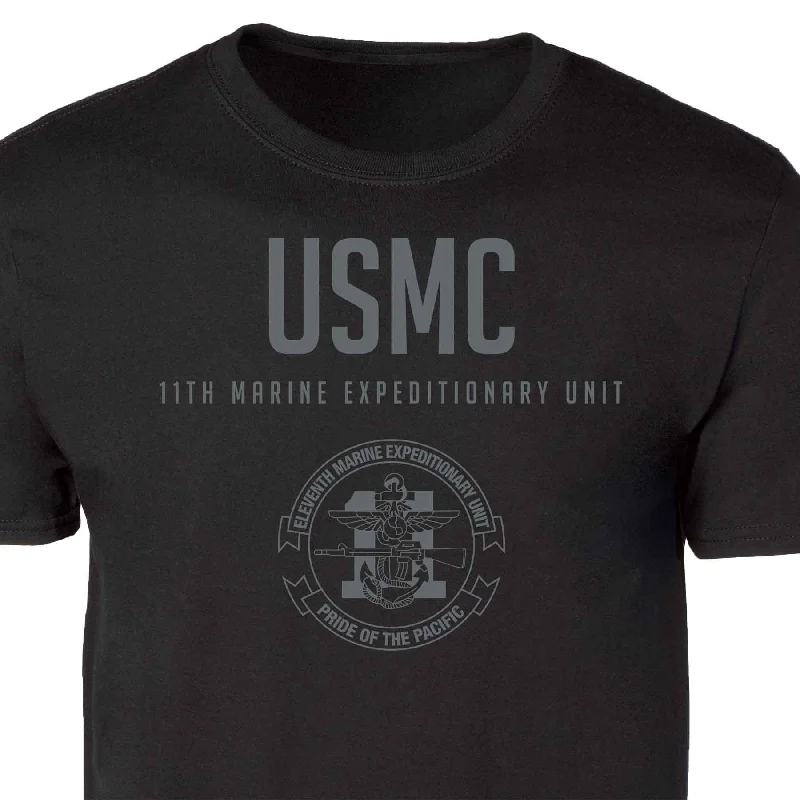 Bonus Savings 11th MEU Pride Of The Pacific Tonal Patch Graphic T-shirt