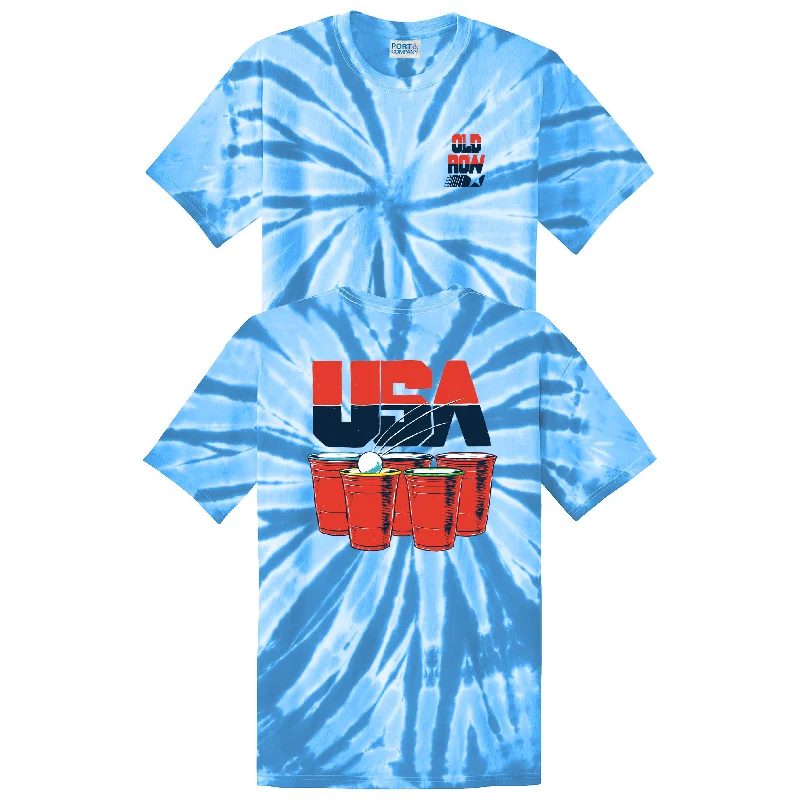 Limited Time USA Drinking Team Tie Dye Tee