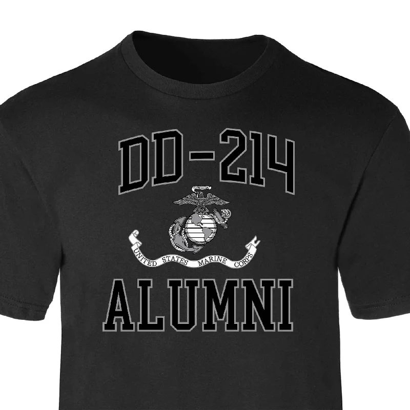 Seasonal Clearance USMC DD-214 Alumni T-shirt, Black