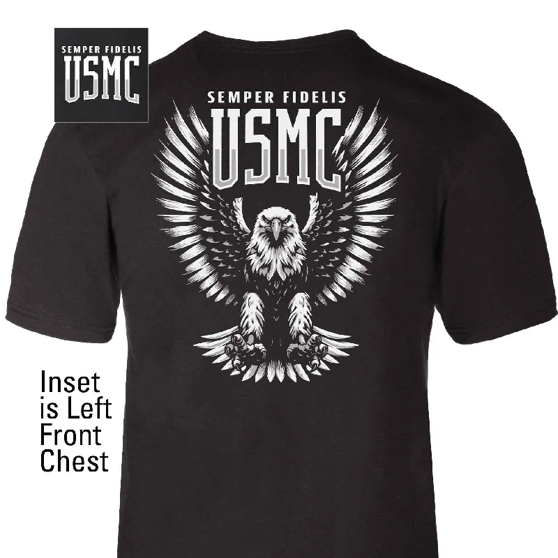 Customer Appreciation Sale USMC Semper Fidelis Eagle T-shirt