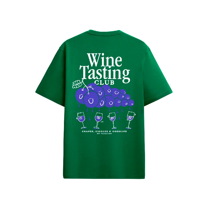 Weekend Discounts to Grab Wine Tasting T-Shirt - Bottle Green